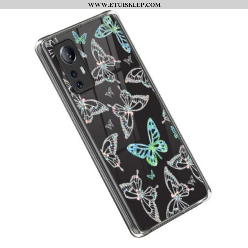 Futerały do Xiaomi 12 Lite Motyle Przeciwdziałające Żółknięciu